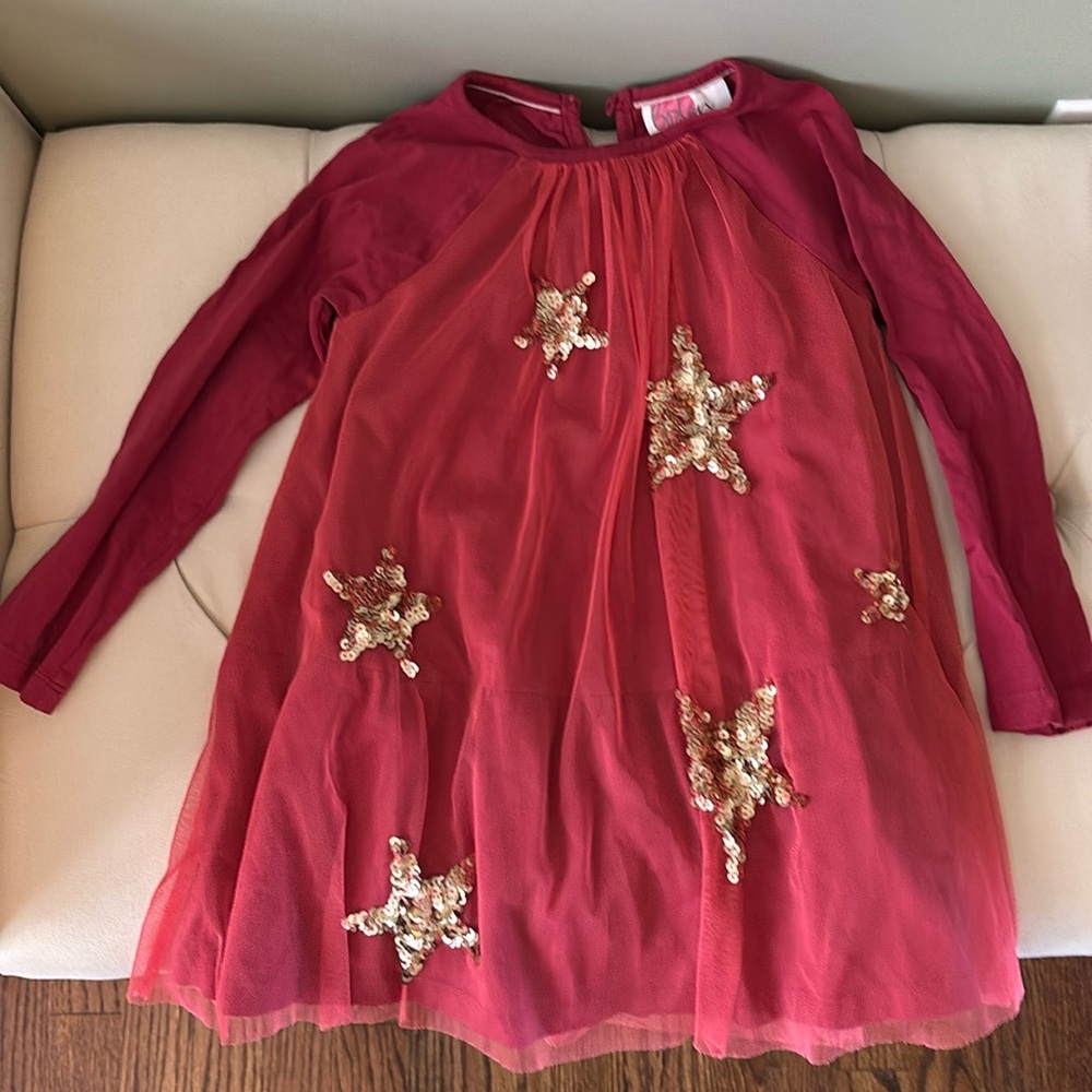 Mini Boden star dress (3-4 y)